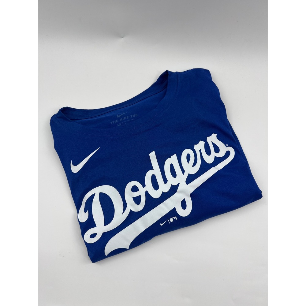 Nike Mens Los Angeles Dodgers Dri-FIT Royal Blue MLB Graphic T-Shirt 3XL